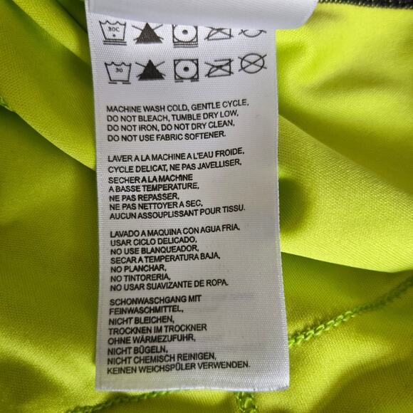 Pearl Izumi Select Neon Green Cycling Jersey Colorblock Half Zip Women Medium - Picture 9 of 11